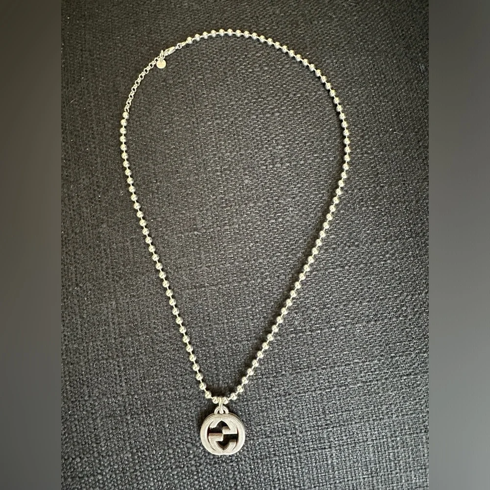 Gucci Men's Interlocking GG Pendant Necklace